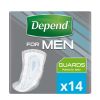 Depend Guards for Men - Normal - Pack of 14 