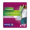 Depend Comfort Protect for Women - Small/Medium - Pack of 10 