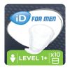 iD For Men Level 1+ - Case - 16 Packs of 10 