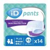 iD Pants Plus - Extra Small - Case - 4 Packs of 14 