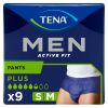 TENA Men Active Fit Pants - Plus - Small/Medium - Case - 4 Packs of 9 