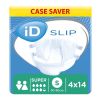 iD Slip Super - Small (Cotton Feel) - Case - 4 Packs of 14 
