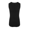 Drylife Cotton Sleeveless Bodysuit - Black - Extra Large 