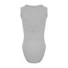 Drylife Cotton Sleeveless Bodysuit - Grey - Large (New Version) 