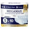 NorthShore MEGAMAX White - Small - Pack of 10 