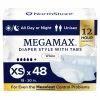NorthShore MEGAMAX White - Extra Small - Case - 4 Packs of 12 