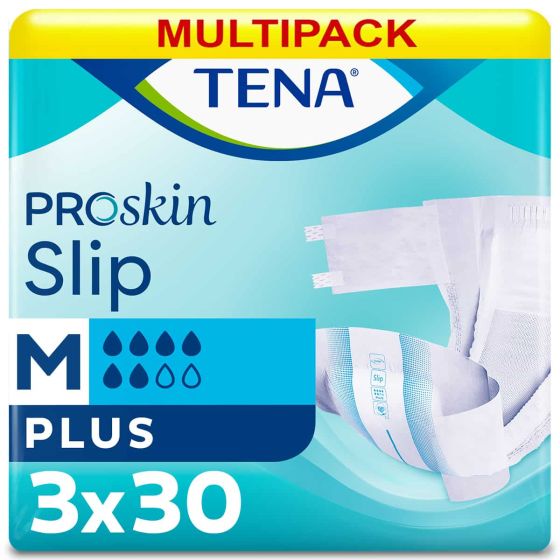 TENA ProSkin Slip Plus - Medium - Case - 3 Packs of 30 