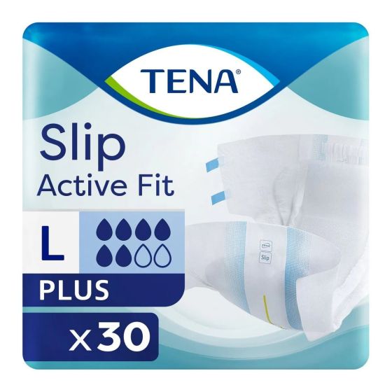 TENA Slip Active Fit Plus (PE Backed) - Large - Pack of 30 