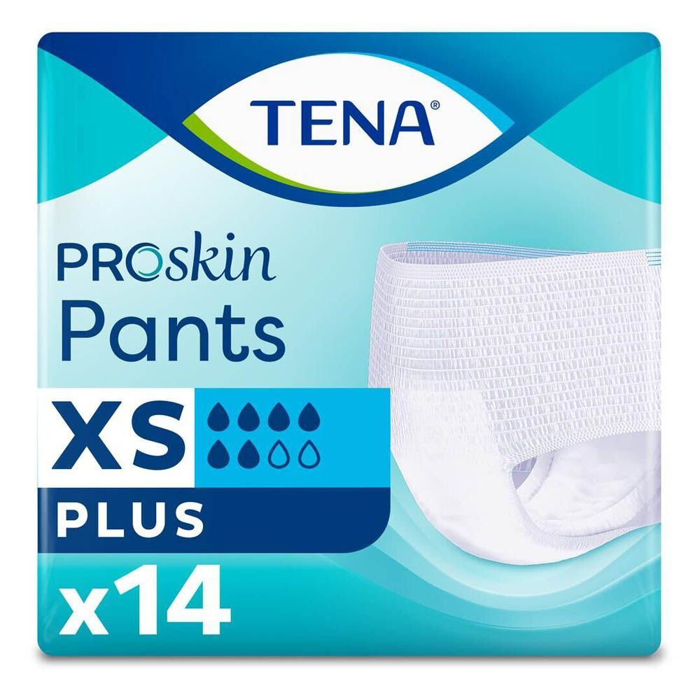 TENA Pants Plus, Extra Small, Pack of 14