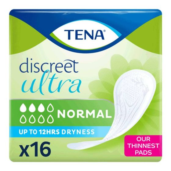 TENA Discreet Ultra Pad Normal - Pack of 16