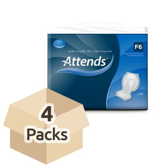 Attends Faecal Pad - Case - 4 Packs of 40 