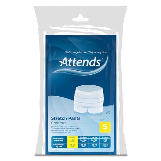 Attends Stretch Pants Comfort - Small - Pack of 3 