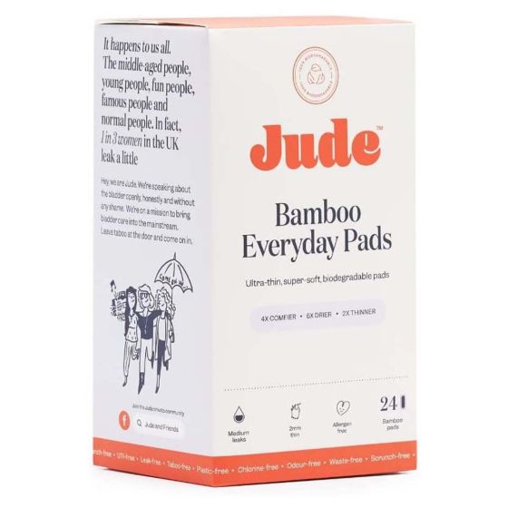 Jude Bamboo Everyday Pads - Pack of 24 