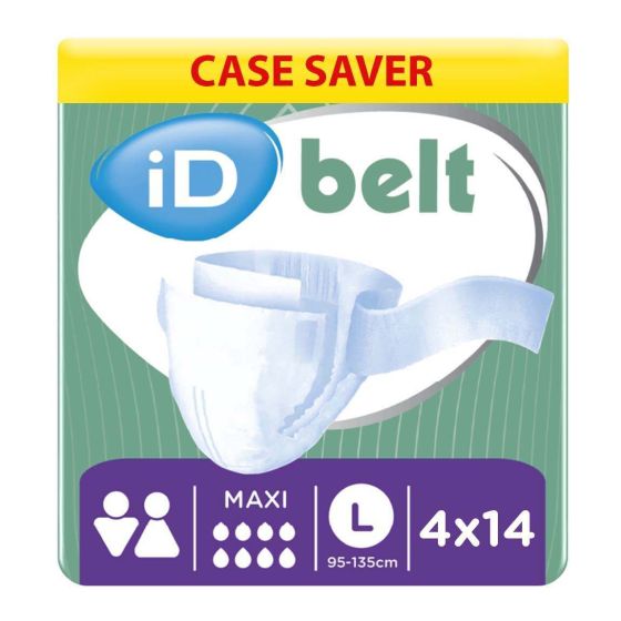 iD Expert Belt Maxi - Large (Cotton Feel) - Case - 4 Packs of 14 