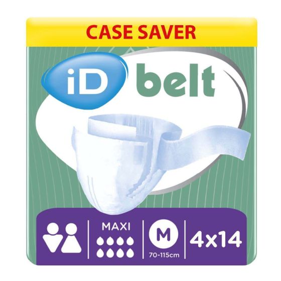 iD Expert Belt Maxi - Medium (Cotton Feel) - Case - 4 Packs of 14 
