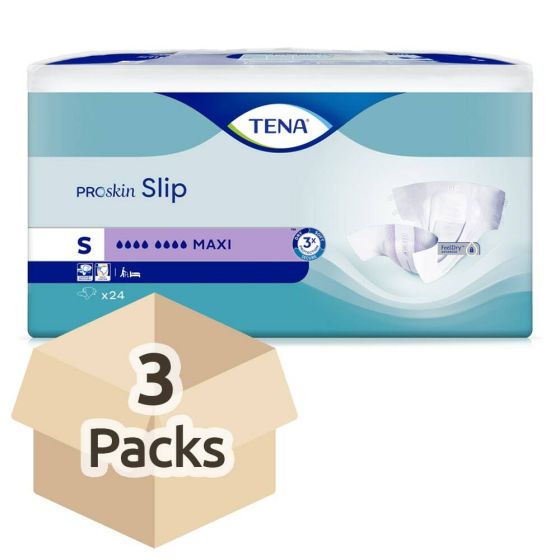 TENA ProSkin Slip Maxi - Small - Case - 3 Packs of 24 