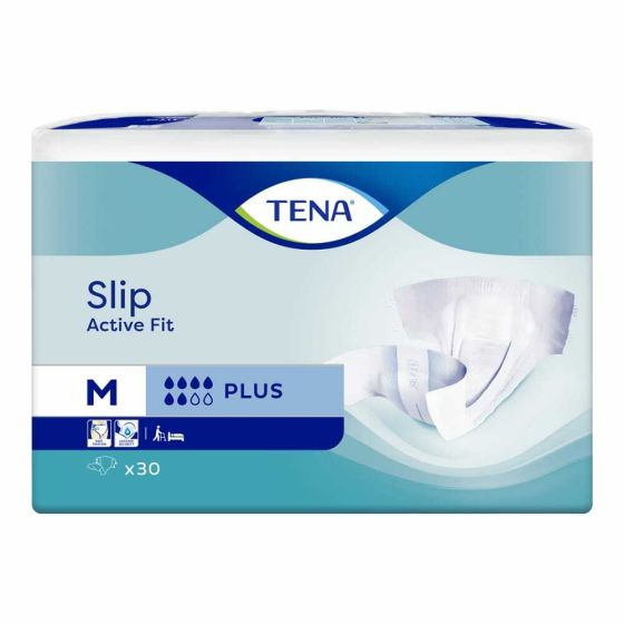 TENA Slip Active Fit Plus (PE Backed) - Medium - Pack of 30 