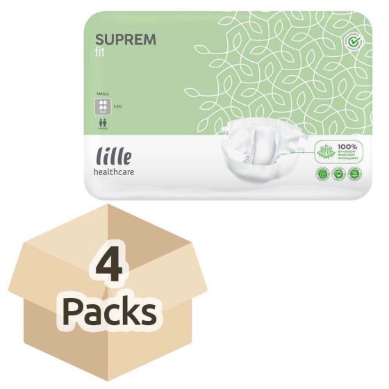Lille Healthcare Suprem Fit Maxi - Small - Case - 4 Packs of 20 