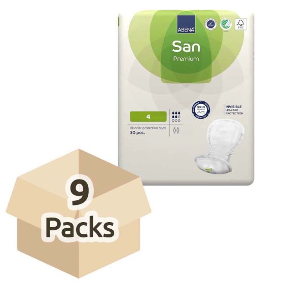 Abena San Premium 4 - Case - 9 Packs of 30 