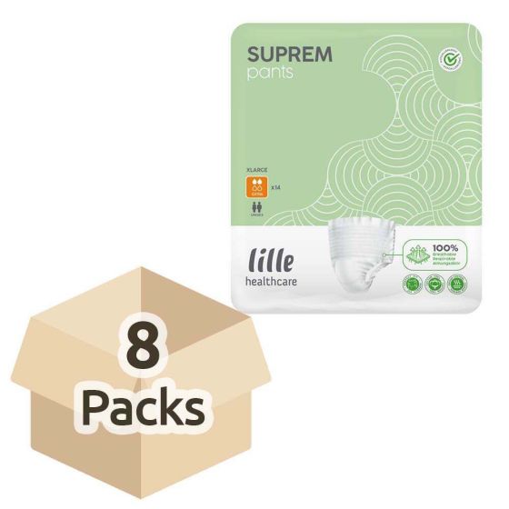 Lille Healthcare Suprem Pants Extra - Extra Large - Case - 8 Packs of 14 