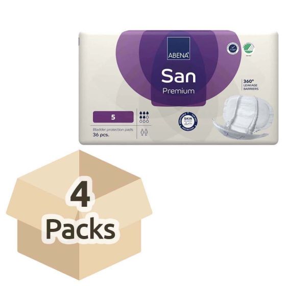 Abena San Premium 5 - Case - 4 Packs of 36 