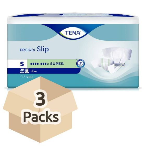 TENA ProSkin Slip Super - Small - Case - 3 Packs of 30 