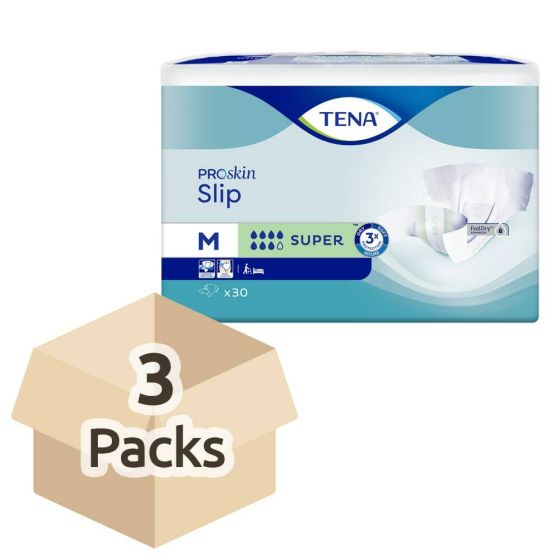 TENA ProSkin Slip Super - Medium - Case - 3 Packs of 30 