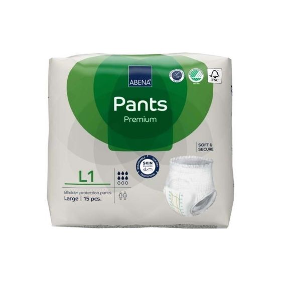 Abena Pants Premium L1 - Large - Pack of 15 