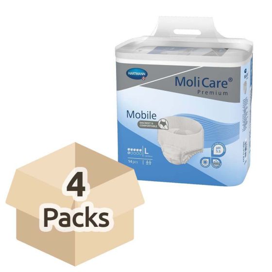 MoliCare Premium Mobile 6 - Large - Case - 4 Packs of 14 