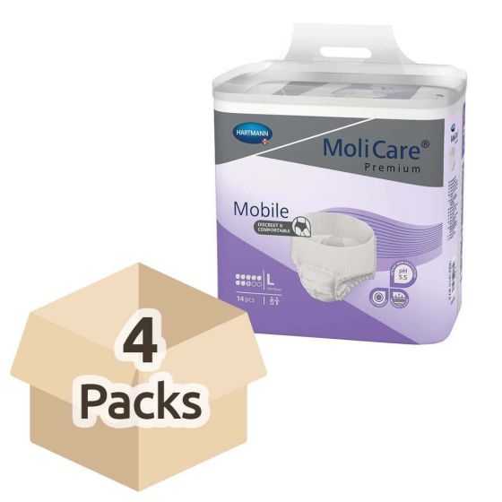 MoliCare Premium Mobile 8 - Large - Case - 4 Packs of 14 