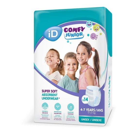 iD Comfy Junior Pants (4-7 Years) - Pack of 14 