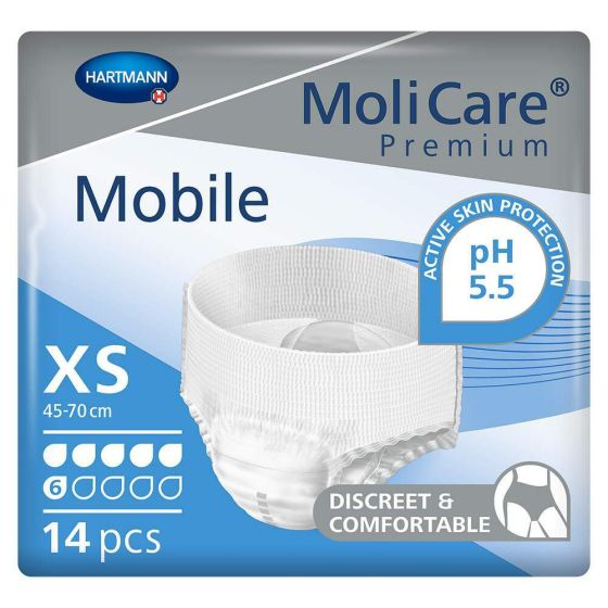 MoliCare Premium Mobile 6 - Extra Small - Pack of 14 