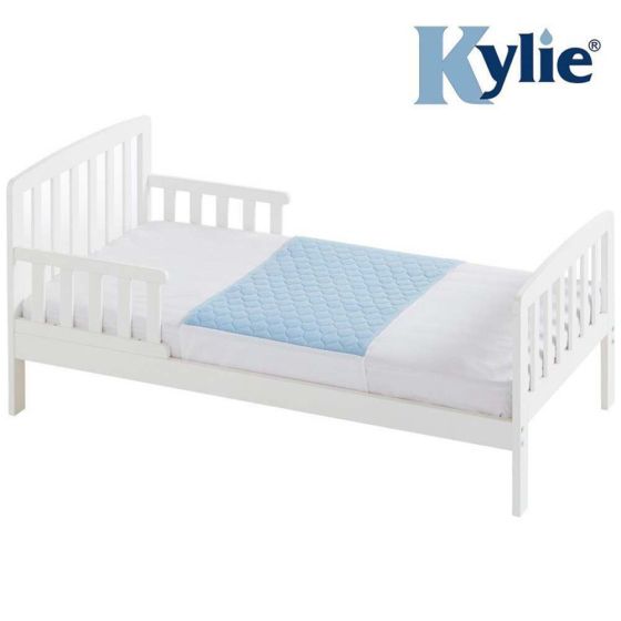 Kylie Washable Bed Pad - Single (74cm x 91cm) - Blue - 2 Litres 
