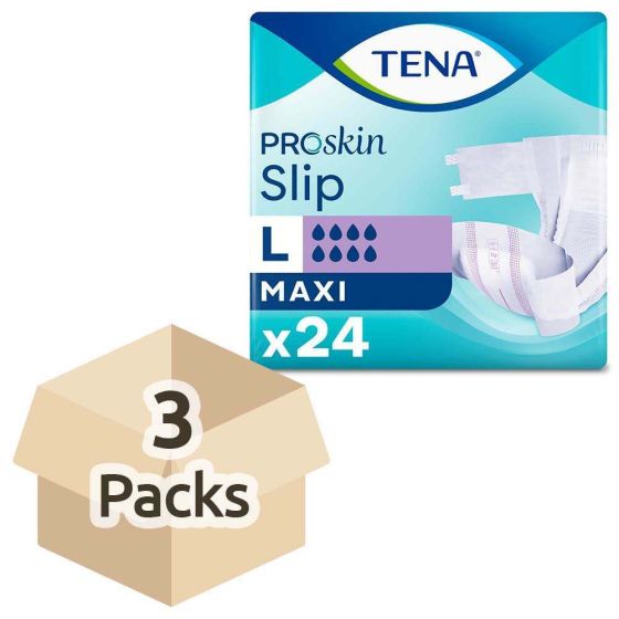 TENA ProSkin Slip Maxi - Large - Case - 3 Packs of 24 