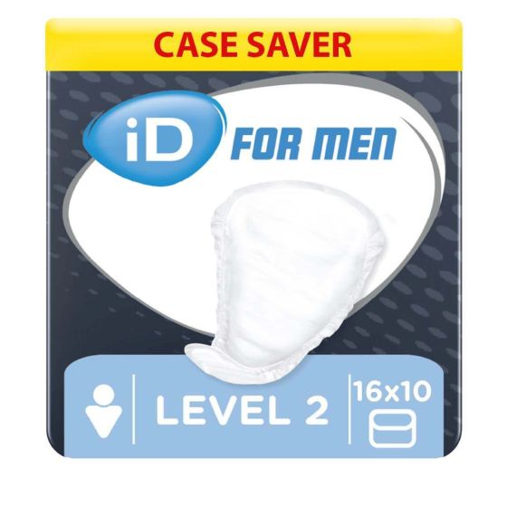iD For Men Level 2 - Case - 16 Packs of 10 