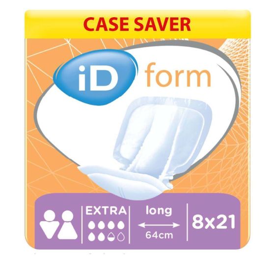iD Form 2 Extra (Cotton Feel) - Case - 8 Packs of 21 