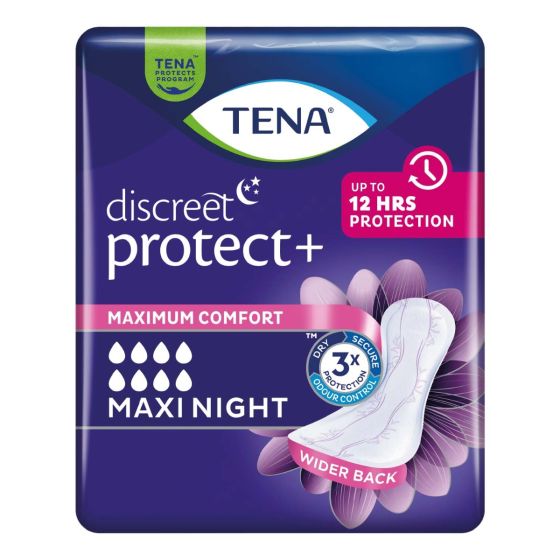 TENA Discreet+ Maxi Night - Pack of 6 
