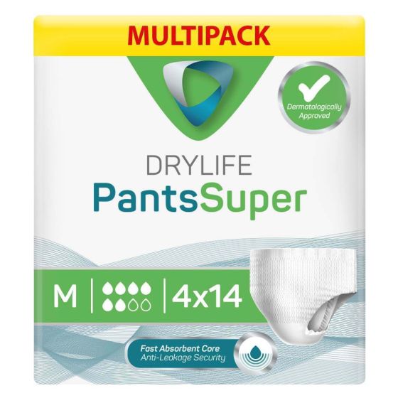 Drylife Pants Super - Medium - Multipack - 4 Packs of 14 