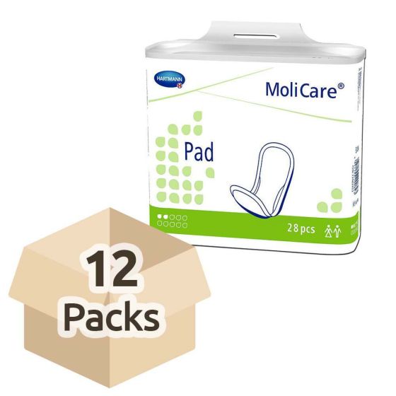 MoliCare Pad - 2 Drops - Case - 12 Packs of 28 