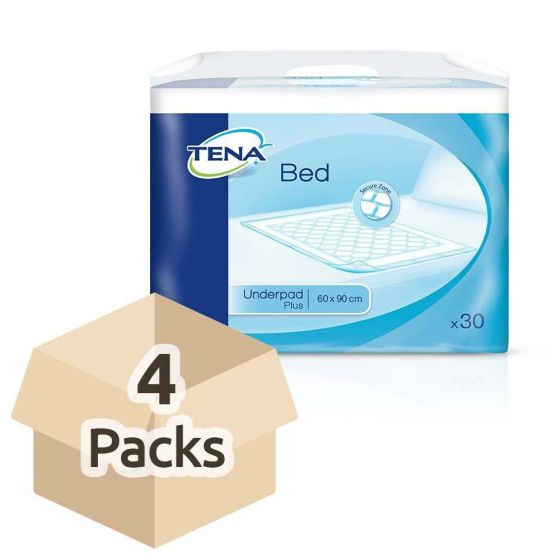 TENA Bed Plus - 60cm x 90cm - Case - 4 Packs of 30 