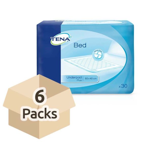 TENA Bed Plus - 60cm x 40cm - Case - 6 Packs of 30 