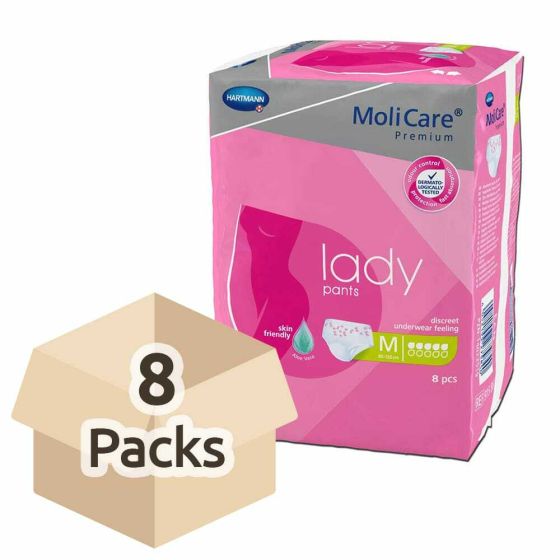 MoliCare Premium Lady Pants (5 Drops) - Medium - Case - 8 Packs of 8 
