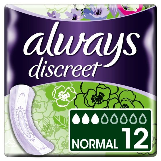 Always Discreet Pads Normal - Pack of 12 