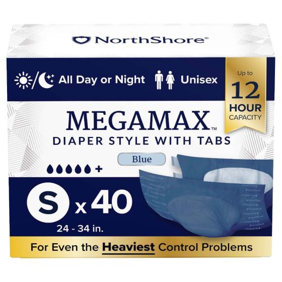 NorthShore MEGAMAX Blue - Small - Case - 4 Packs of 10 