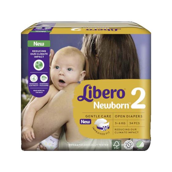 Libero Newborn 2 (3-6kg) - Pack of 34 