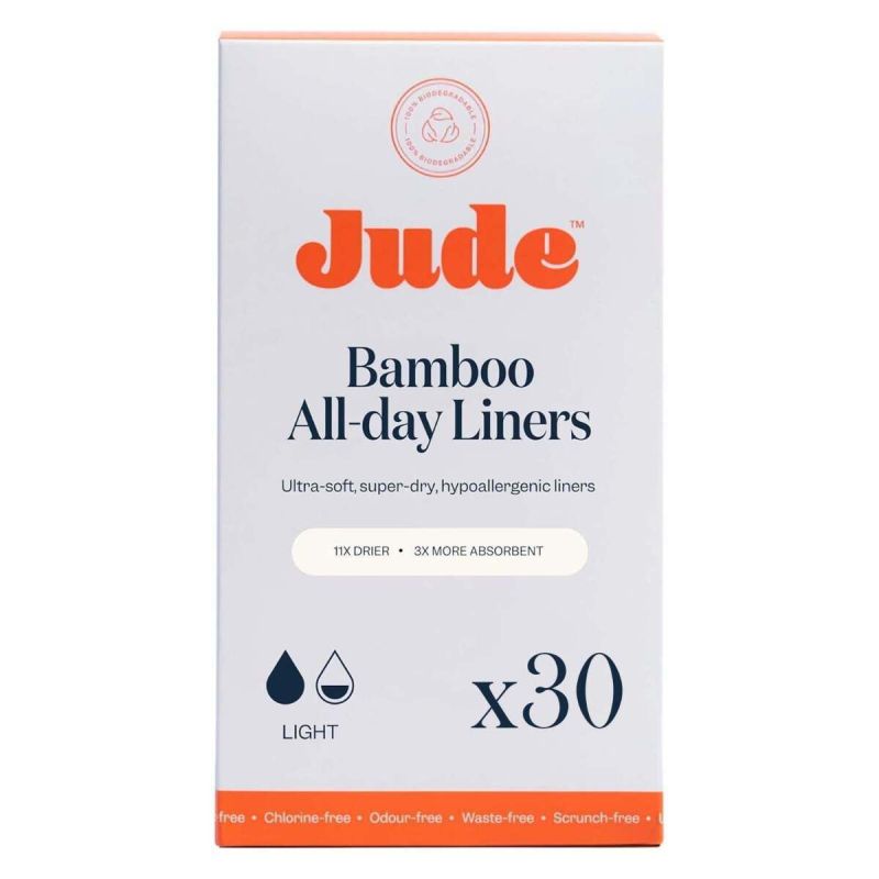 Jude Bamboo Allday Liners Pack of 30