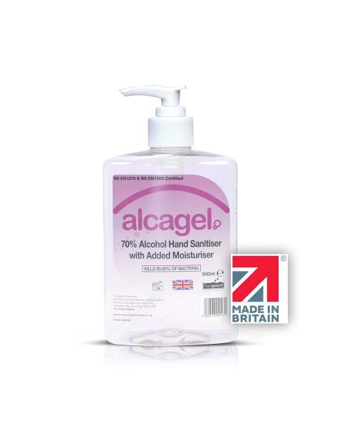 Vanguard Alcagel&reg; - 70% Alcohol Antibacterial Hand Sanitiser Gel - 500ml 