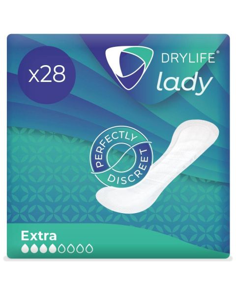 Drylife Lady Extra Premium Thin Incontinence Pads - 1 Pack of 28 