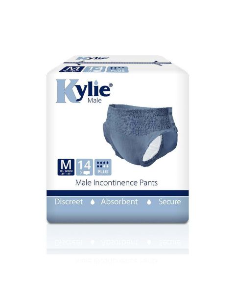 Kylie Male Incontinence Pants Plus - Medium - Pack of 14 