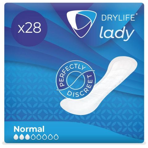 Drylife Lady Normal Premium Thin Incontinence Pads - Pack of 28 
